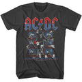 Smoke gray AC/DC t-shirt featuring Americana Blow Up Your Video design