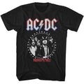 Black AC/DC t-shirt featuring AC/DC Americana star circle design