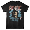 Black AC/DC t-shirt featuring AC/DC Dirty Deeds graphic album design