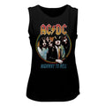 AC/DC Ladies Muscle Tank - Highway to Hell Tricolor