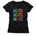 AC/DC Ladies T-Shirt - Rainbow Repeat