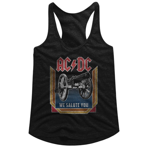 AC/DC Ladies Racerback - We Salute You