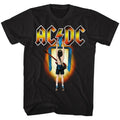 Black AC/DC t-shirt featuring Flick of the Switch 1983 album design