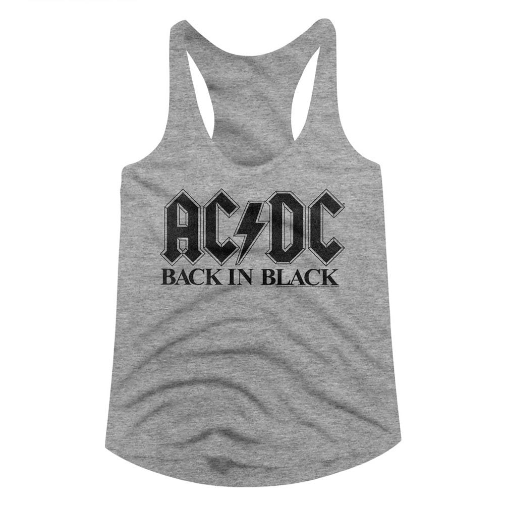 AC/DC Ladies Racerback - Back in Black