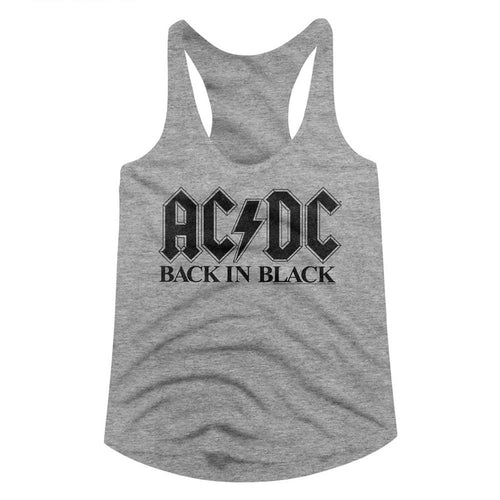 AC/DC Ladies Racerback - Back in Black