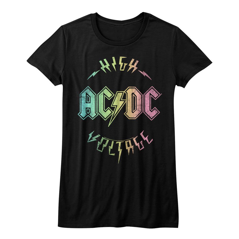 AC/DC Ladies T-Shirt - Multicolor Voltage