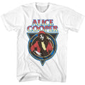 White Alice Cooper t-shirt featuring Alice Cooper WWAC band logo design