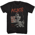 Black Alice Cooper t-shirt featuring Alice Cooper Madhouse Rock design