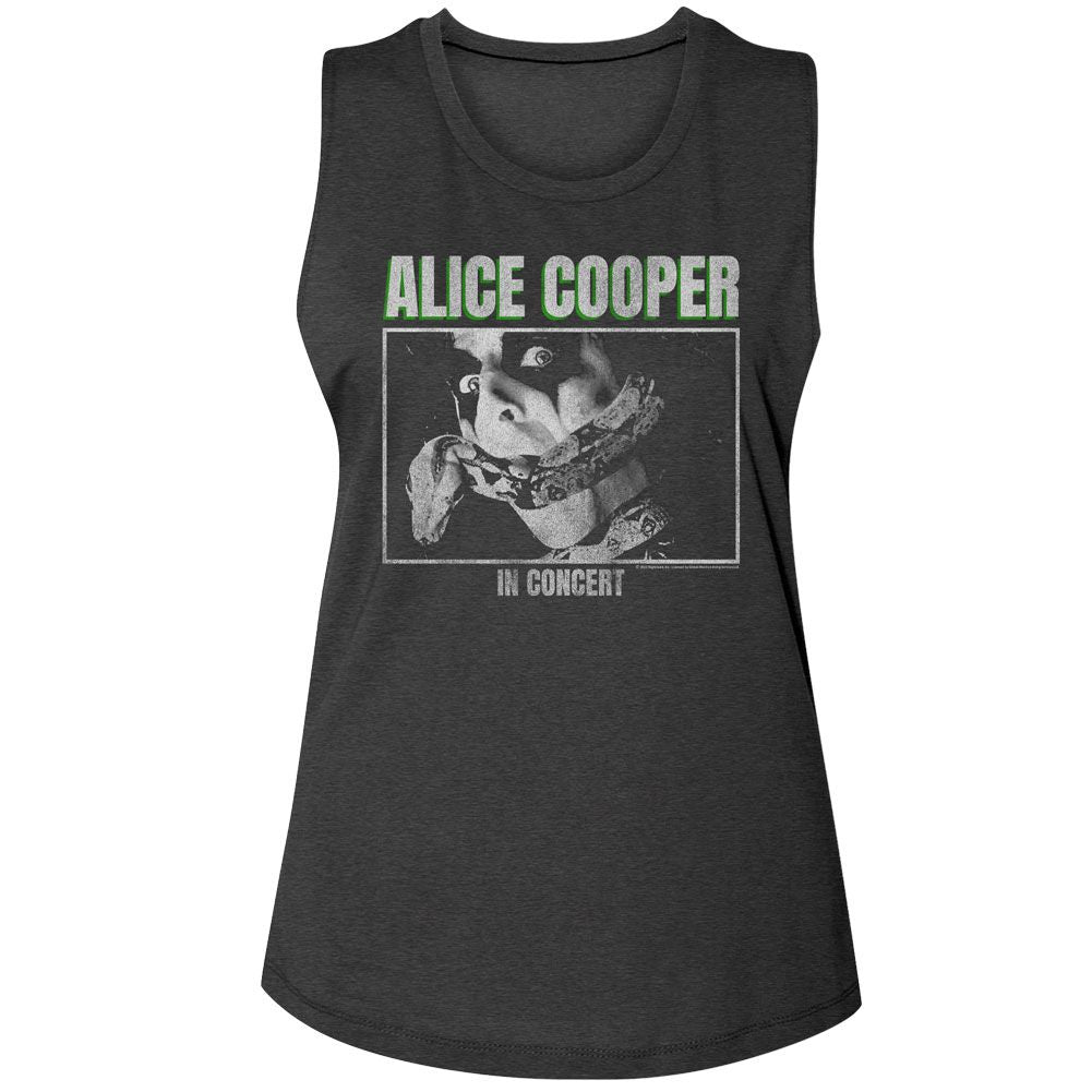Alice Cooper Ladies Muscle Tank - In Concert
