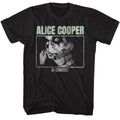 Black Alice Cooper t-shirt featuring Alice Cooper in concert live performance design