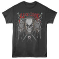 Smoke gray Alice Cooper t-shirt featuring Alice Cooper blade wing guitar design