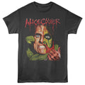 Smoke gray Alice Cooper t-shirt featuring Alice Cooper snake bite serpent design