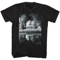 Black Amityville Horror t-shirt featuring Amityville Horror Good Night sinister bedtime design