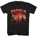 Black Amityville Horror t-shirt featuring Amityville Horror AH kanji Japanese characters design