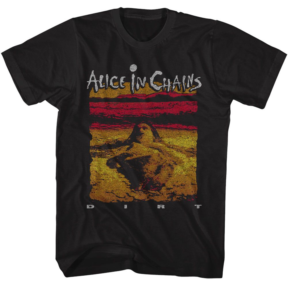 Black Alice in Chains t-shirt featuring Alice in Chains Dirt 1992 album cover art design