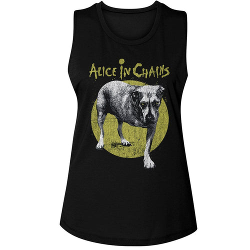 Alice in Chains Ladies Muscle Tank - Self Titled