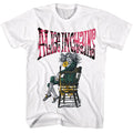 White Alice in Chains t-shirt featuring Alice in Chains Alice typography design