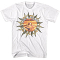 White Alice in Chains t-shirt featuring Alice in Chains Dirt sun imagery design