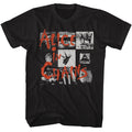 Black Alice in Chains t-shirt featuring Alice in Chains multiple album covers grid design