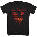 Black Alice in Chains t-shirt featuring Alice in Chains Dirt album Rooster combined design