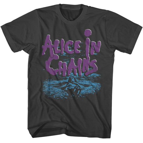 Smoke gray Alice in Chains t-shirt featuring Alice in Chains Dirt album minimalist design