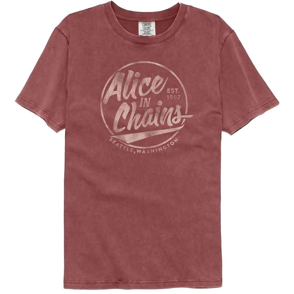 Alice in Chains Comfort Colors T-Shirt - Circle Text