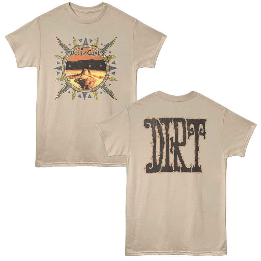 Sand Alice in Chains t-shirt featuring Alice in Chains Dirt front and back album design