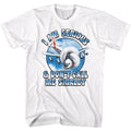 White Airplane! t-shirt featuring Airplane Dont Call Me Shirley quote comedy design
