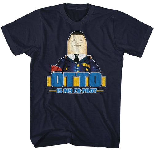 Navy Airplane! t-shirt featuring Airplane Otto inflatable autopilot comedy design