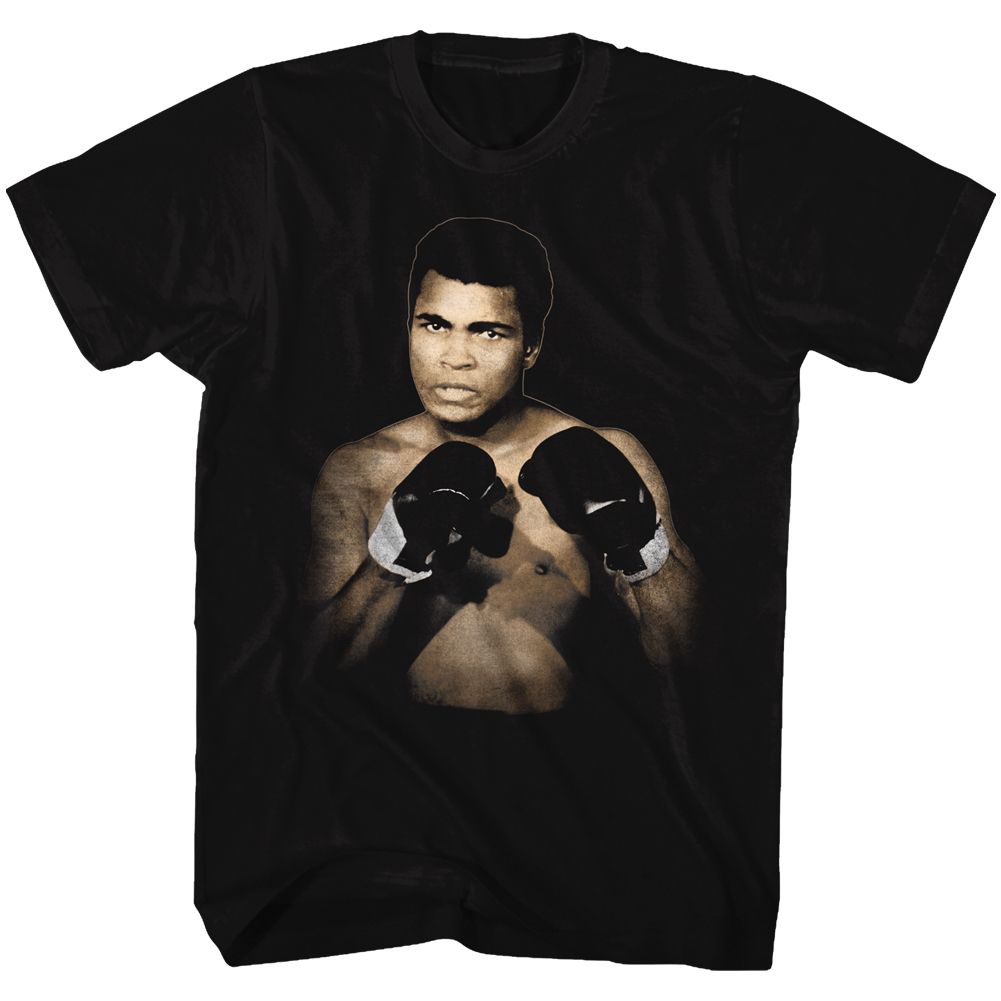 Black Muhammad Ali t-shirt featuring Muhammad Ali 1137 A3 boxing legend design