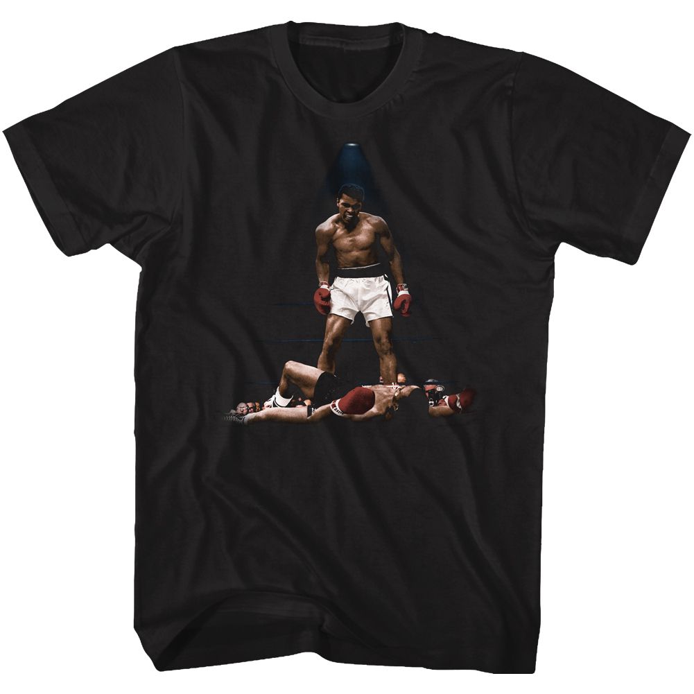 Black Muhammad Ali t-shirt featuring Muhammad Ali All Over Again comeback design