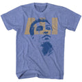 Light blue heather Muhammad Ali t-shirt featuring Muhammad Ali Look boxing legend design