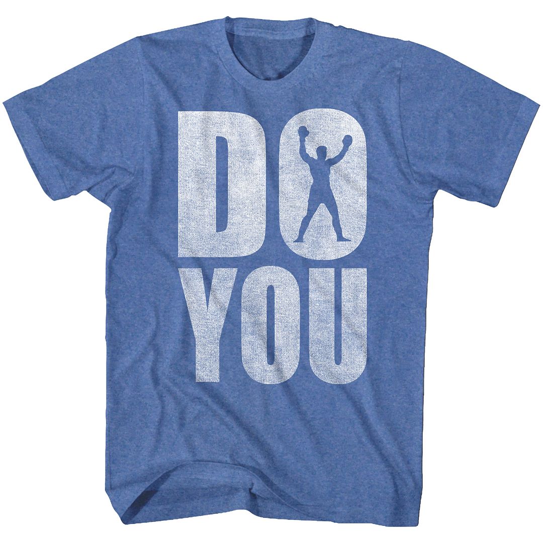 Royal blue heather Muhammad Ali t-shirt featuring Muhammad Ali Do You design