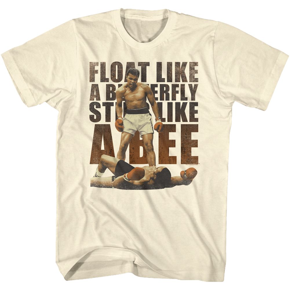 Natural Muhammad Ali t-shirt featuring Muhammad Ali I See You stare design