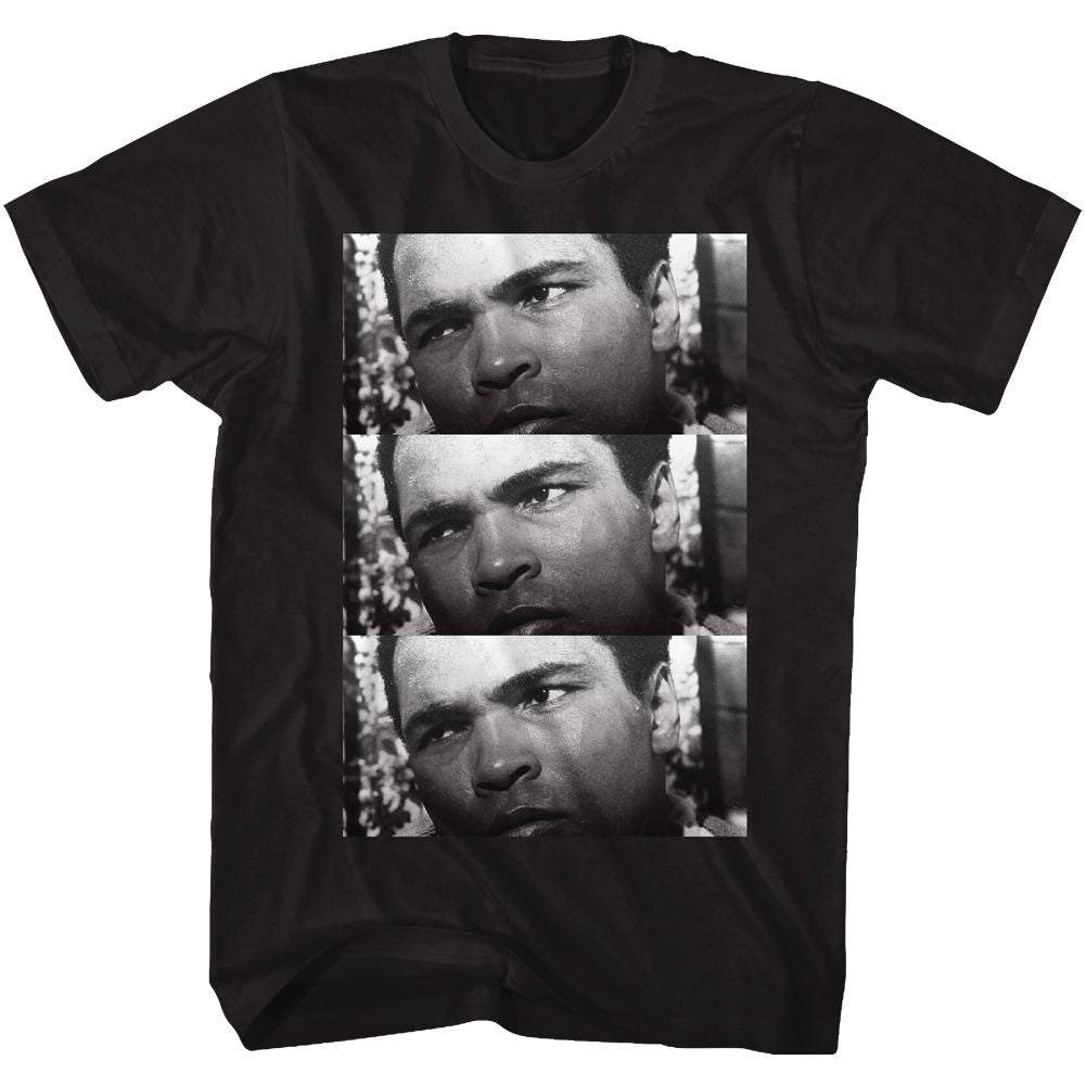 Black Muhammad Ali t-shirt featuring Muhammad Ali 3X The Pain boxing design