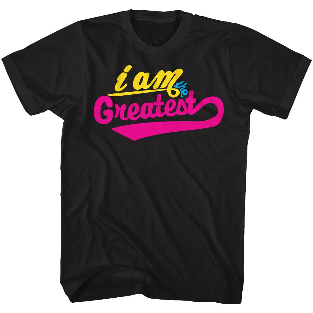 Black Muhammad Ali t-shirt featuring Muhammad Ali CMYK printing color design