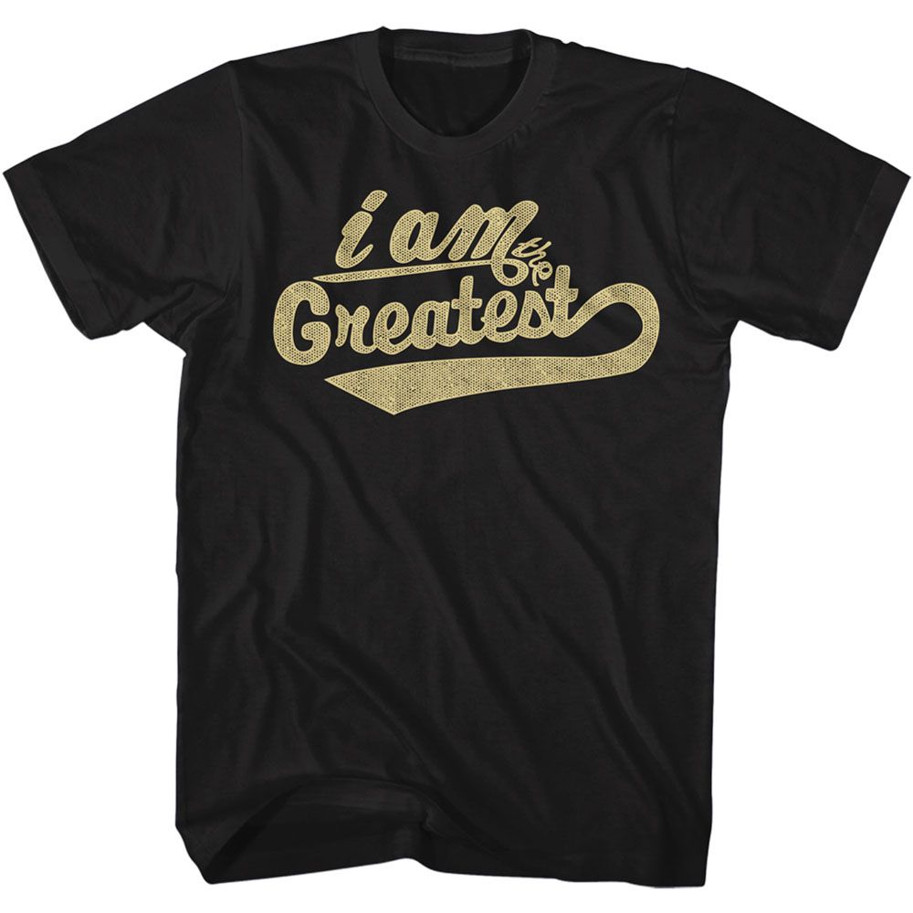 Black Muhammad Ali t-shirt featuring Muhammad Ali Greatest boxing legend design