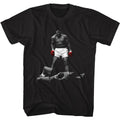 Black Muhammad Ali t-shirt featuring Muhammad Ali Whabam knockout punch design