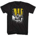 Black Muhammad Ali t-shirt featuring Muhammad Ali Super Ali boxing legend design