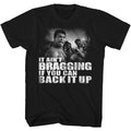 Black Muhammad Ali t-shirt featuring Muhammad Ali Distressed Back It Up vintage design