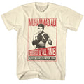 Natural Muhammad Ali t-shirt featuring Muhammad Ali Ken Regan photograph design