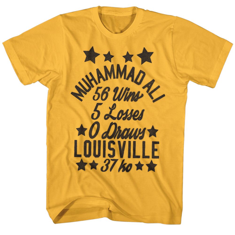 Ginger orange Muhammad Ali t-shirt featuring Muhammad Ali Stars design