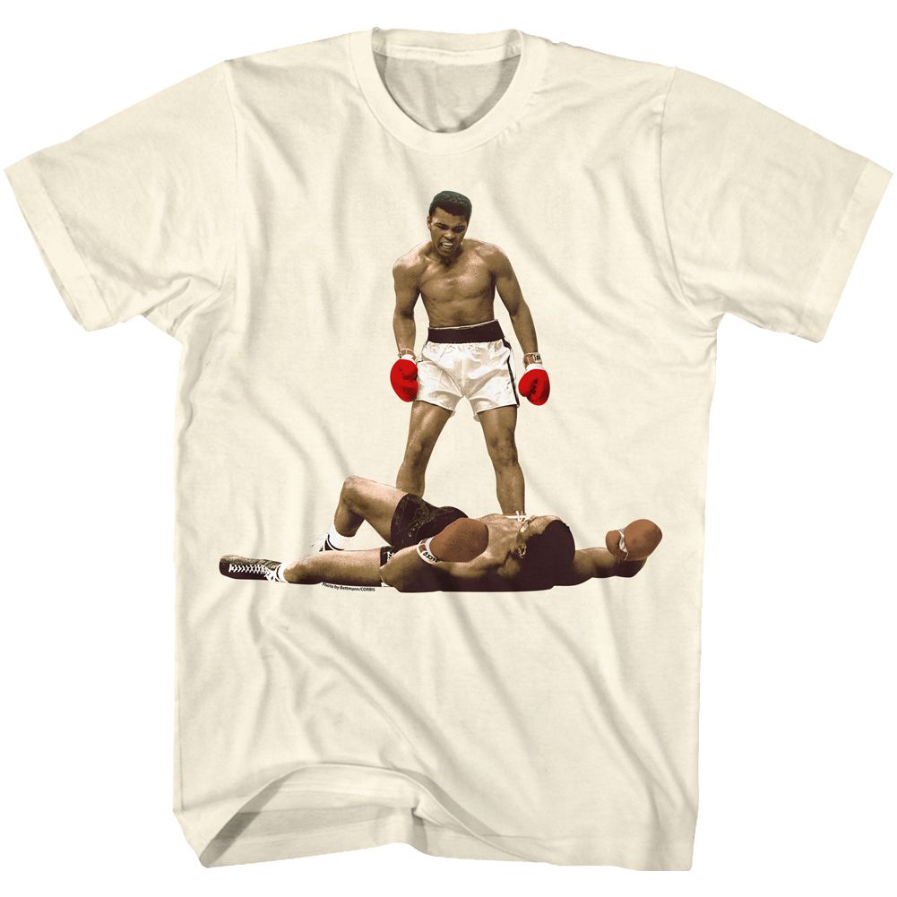 Natural Muhammad Ali t-shirt featuring Muhammad Ali I Am The Greatest quote design
