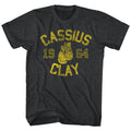 Black heather Muhammad Ali t-shirt featuring Muhammad Ali CassiusClay birth name design