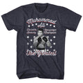 Navy heather Muhammad Ali t-shirt featuring Muhammad Ali Vintage Greatest design