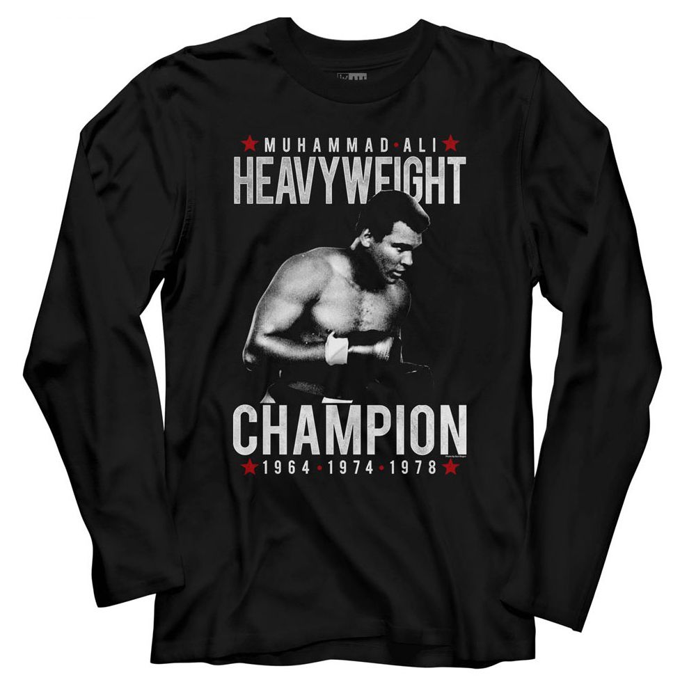 Muhammad Ali Long Sleeve T-Shirt - Heavy Champ