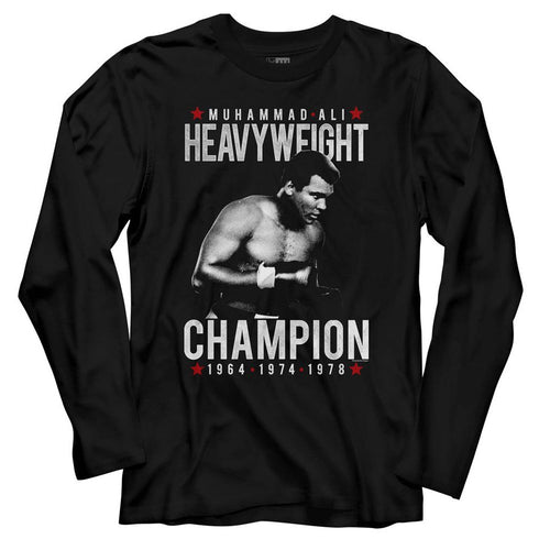 Muhammad Ali Long Sleeve T-Shirt - Heavy Champ
