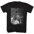 Black Muhammad Ali t-shirt featuring Muhammad Ali Look Ahead design