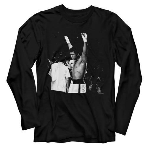 Muhammad Ali Long Sleeve T-Shirt - Hands in the Air