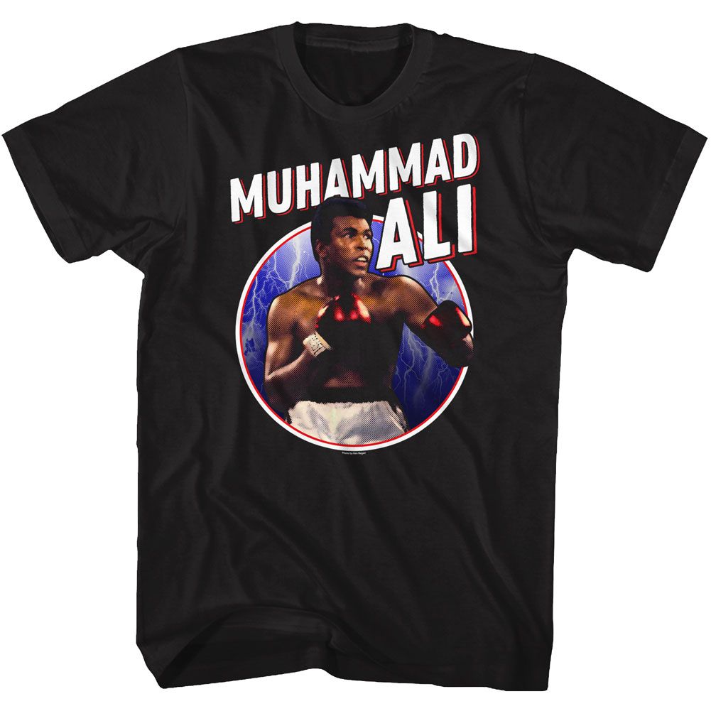 Black Muhammad Ali t-shirt featuring Muhammad Ali 1157 D35 boxing legend design
